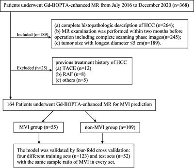 A preoperative model based on gadobenate-enhanced MRI for predicting microvascular invasion in hepatocellular carcinomas (≤ 5 cm)